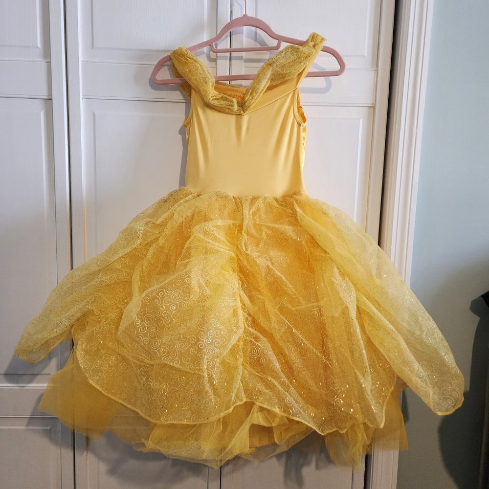 Girl's Authentic Deluxe Disney Belle Costume - Picture 2 of 8
